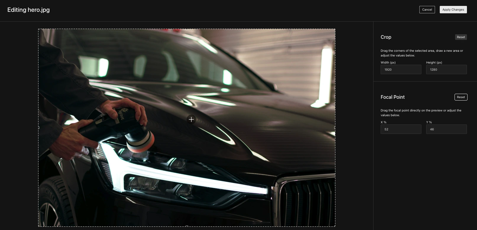 Bildredigering Payload